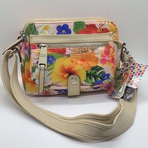 Tyler Roman Floral Pattern Purse